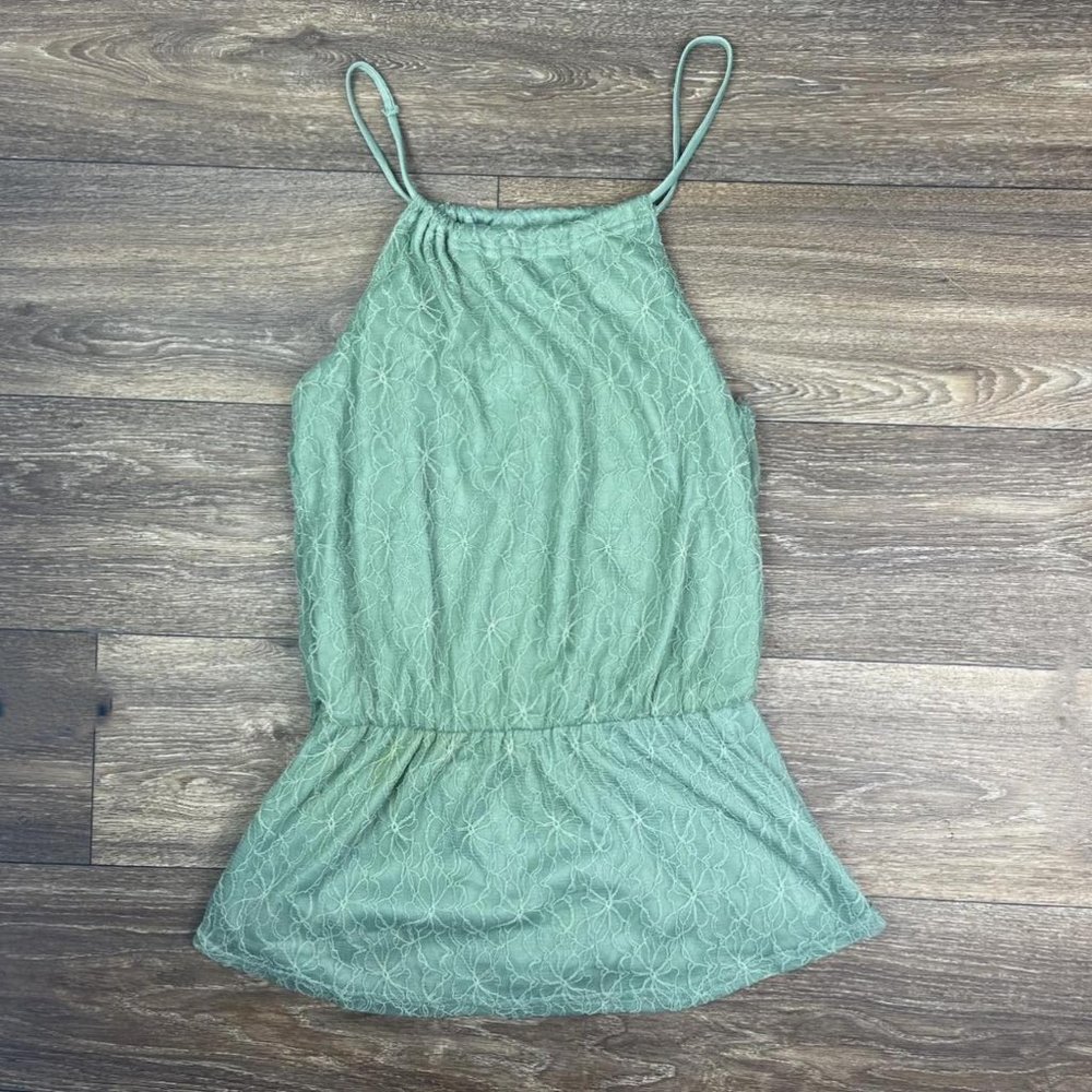 Seafoam Green Y2K Fairy Halter Top size L by Rue 21